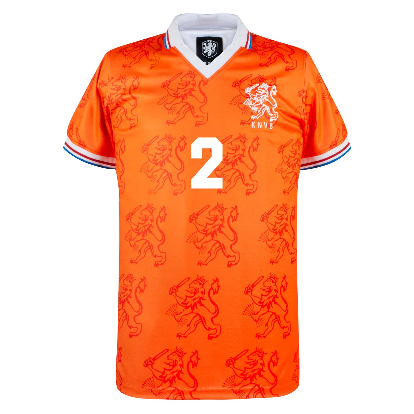 Copa Holland Home F de Boer 2 Retro Shirt 1994 (Retro Flock Printing)