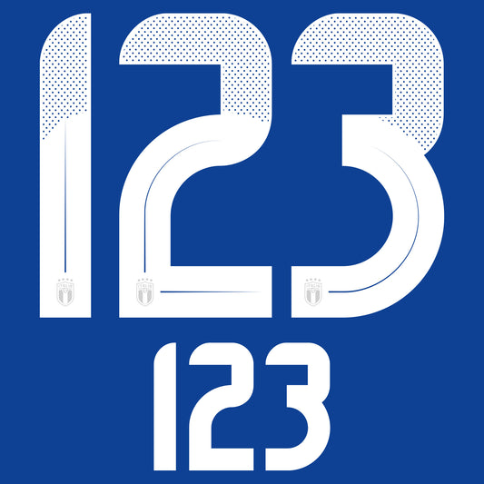 24-25 Italy Home Adult Player Number Set (250mm/104mm)
