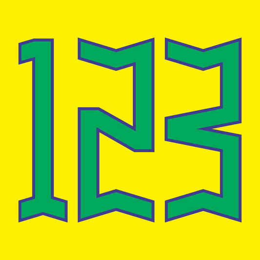 22-23 Brazil Home Official Front Numbers (100mm)