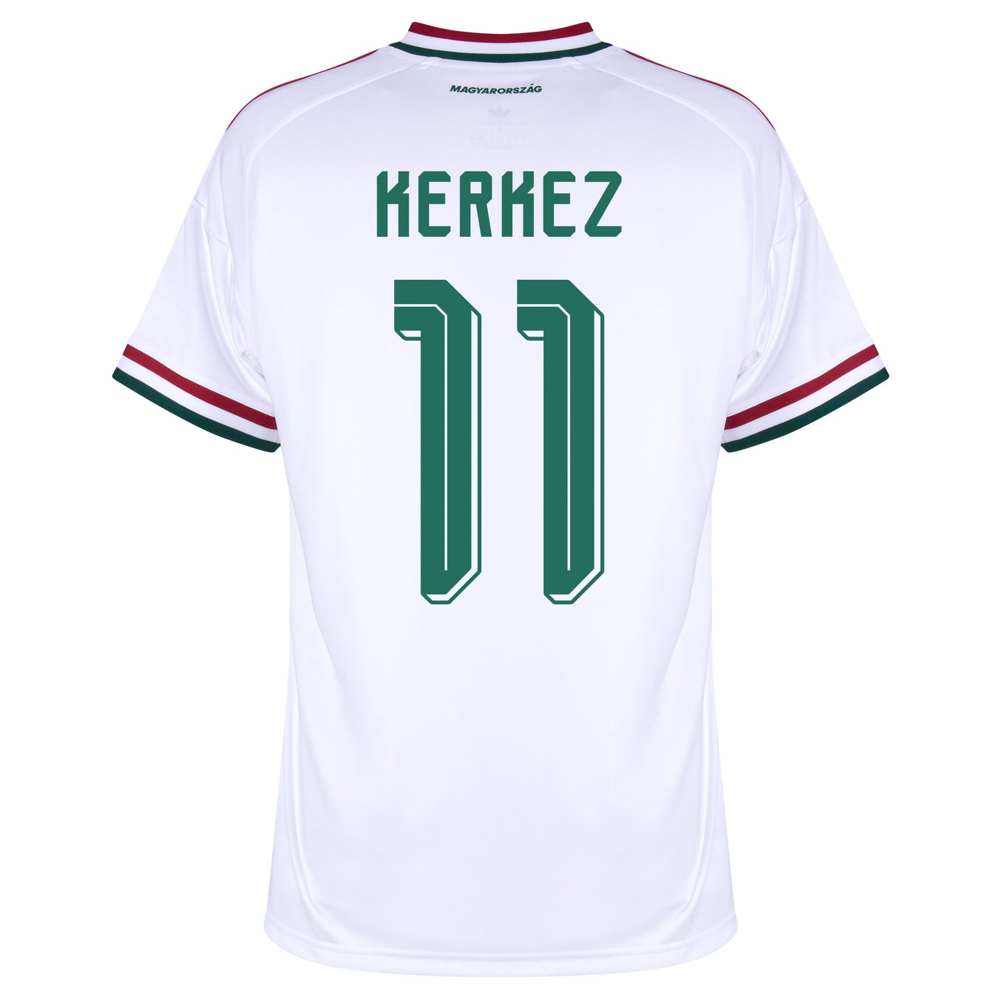 adidas Hungary Away Kerkez 11 Shirt 2026-2027 (Official Printing)