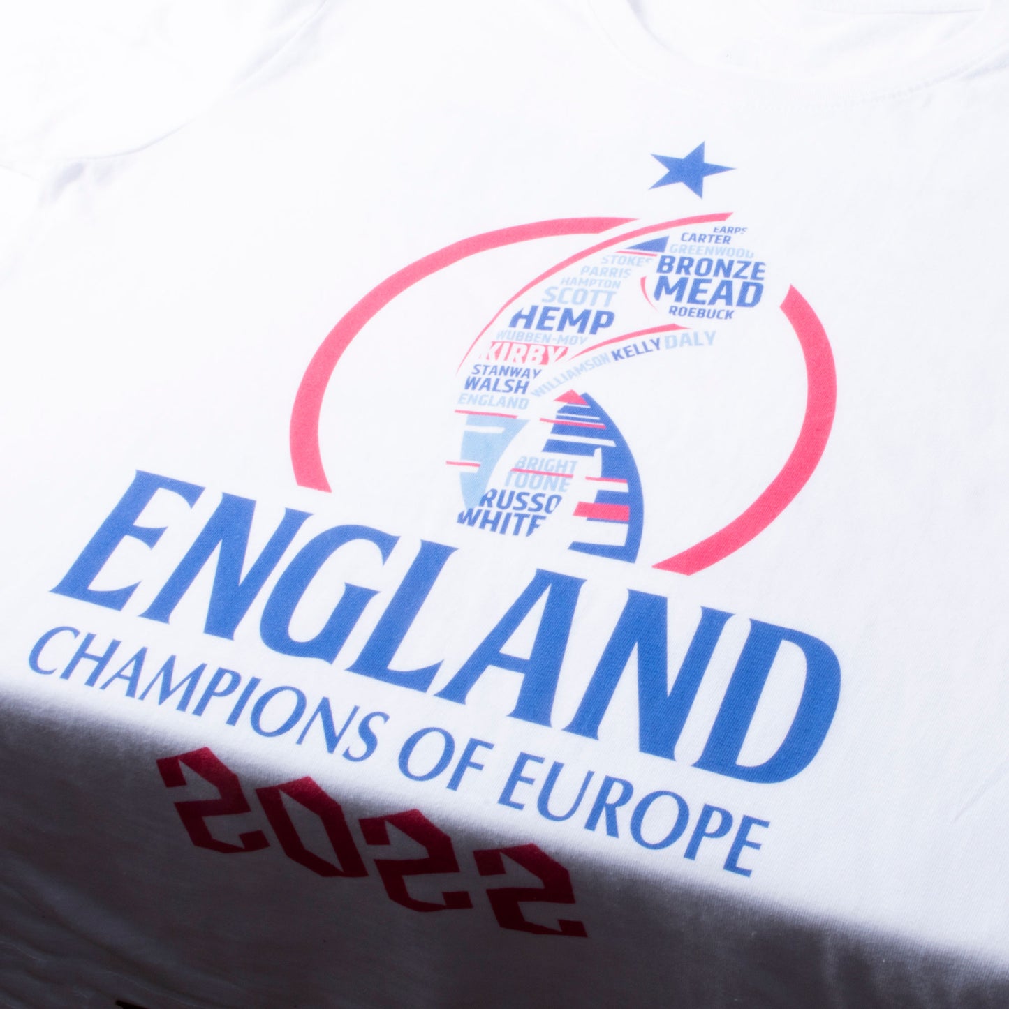 England 2022 Winners Road to Victory Women's T-shirt  - White