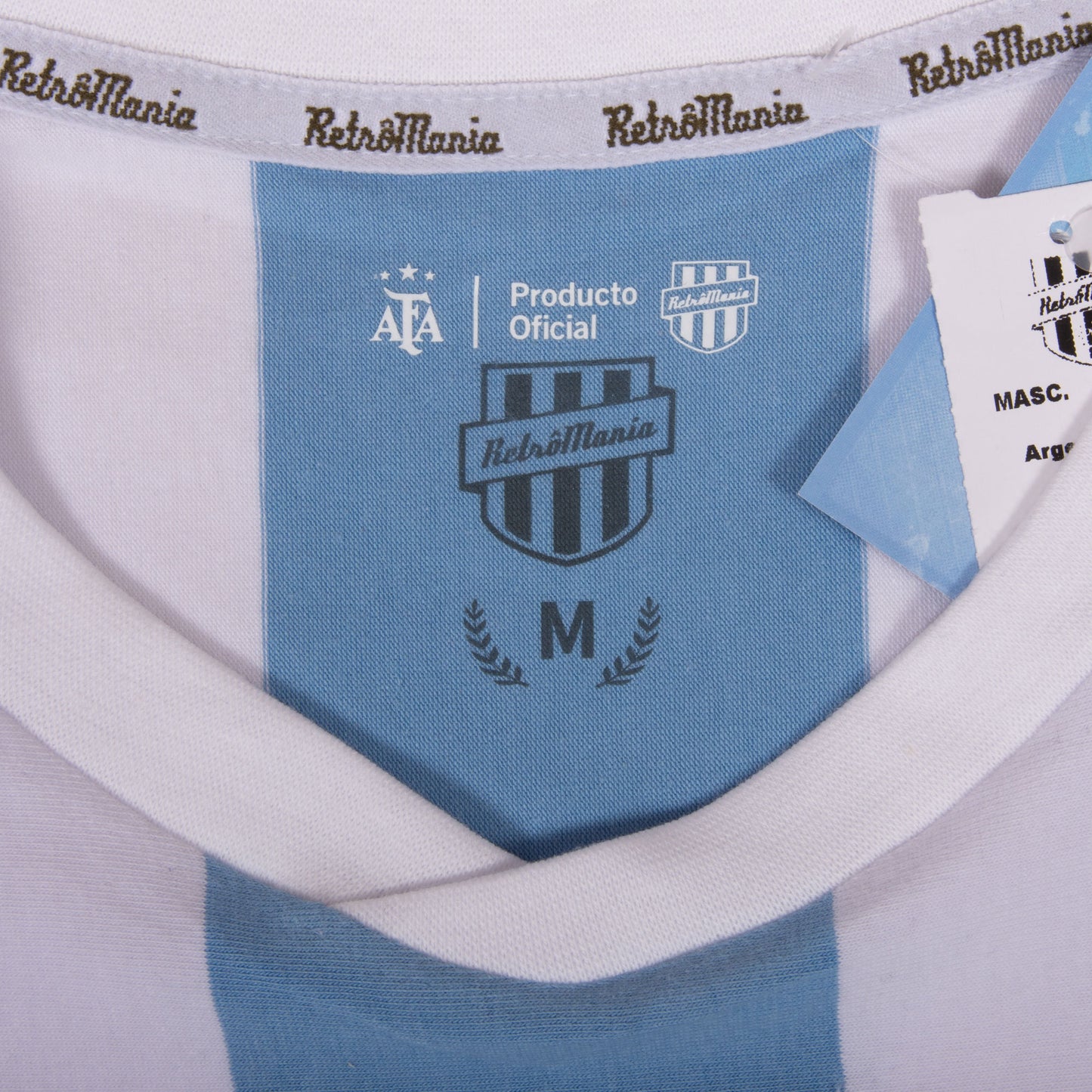 Argentina Home Retro No.10 (Kempes) Shirt 1978 (Retro Flock Printing)