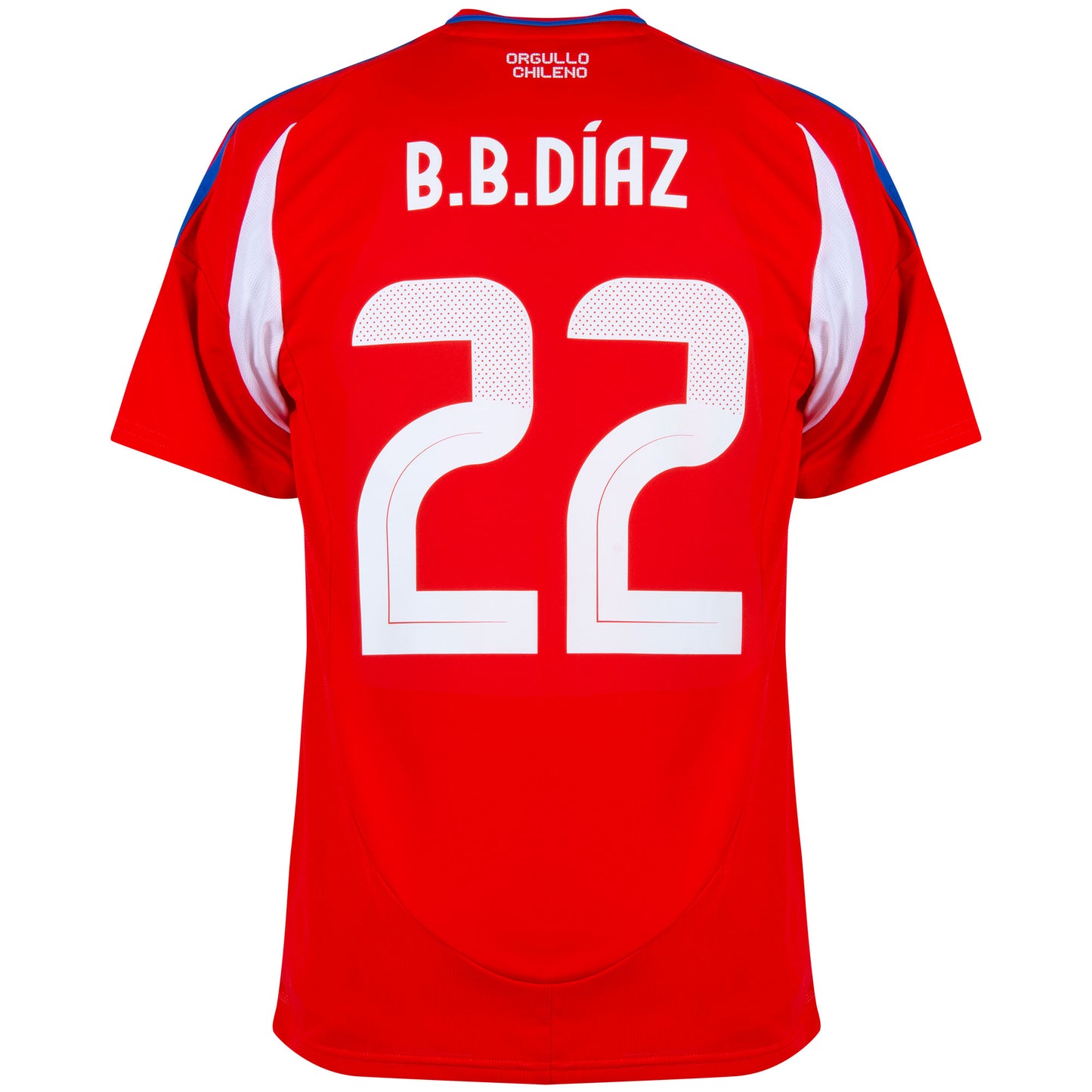 adidas Chile Home B.B Díaz 22 Shirt 2024-2025 (Official Printing)