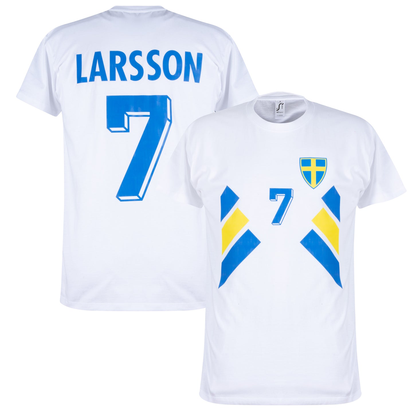 Sweden 1994 Larsson 7 Retro T-shirt - White