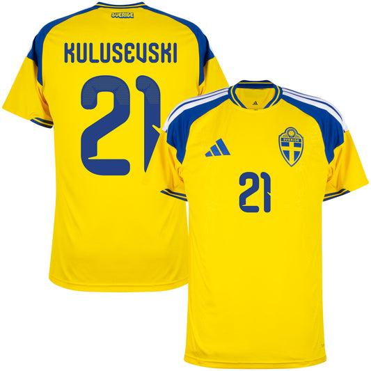 adidas Sweden Home Kulusevski 21 Shirt 2026-2027 (Official Printing)