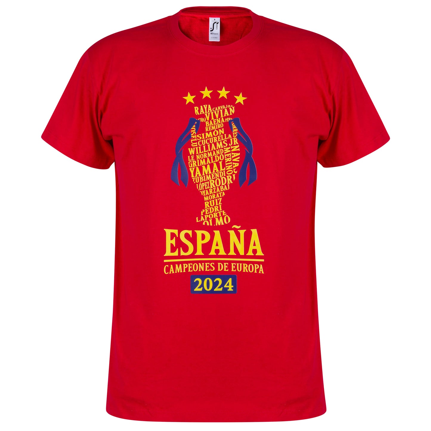Spain Campeones de Europa 2024 T-shirt - Red