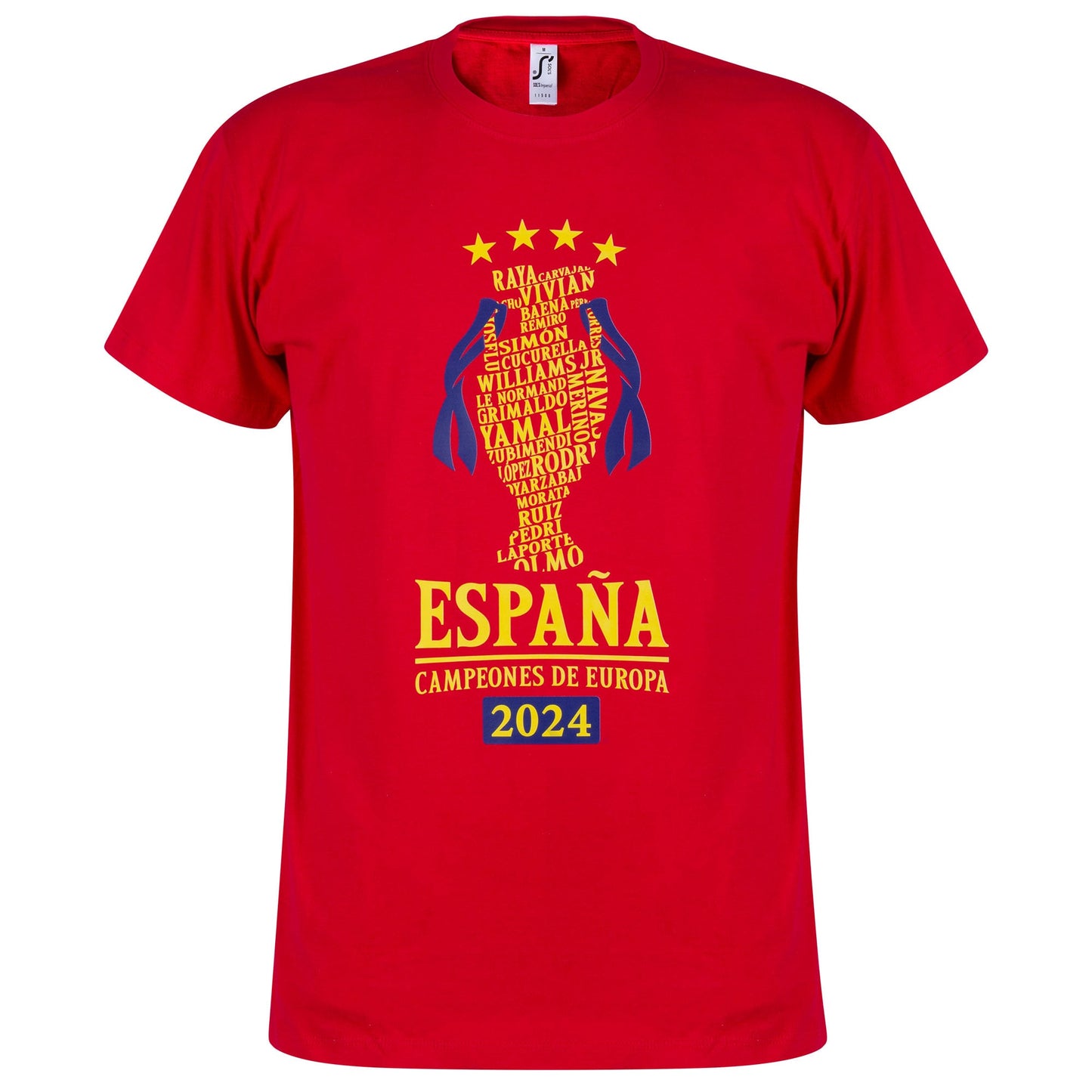 Spain Campeones de Europa 2024 Squad T-shirt - Red