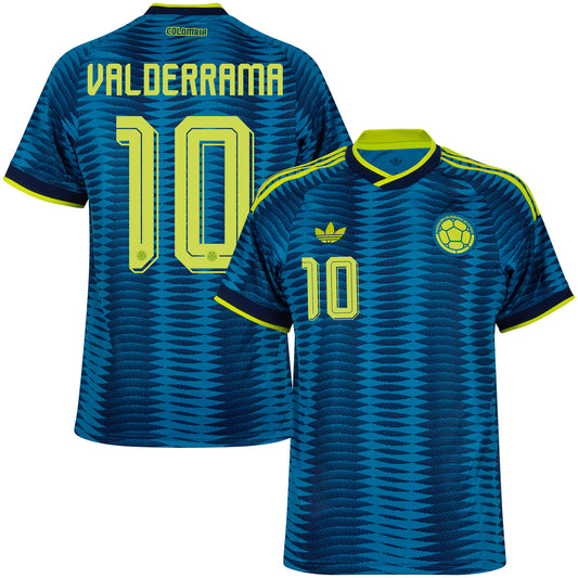 adidas Colombia Away Valderrama 10 Shirt 2026-2027 (Official Printing)