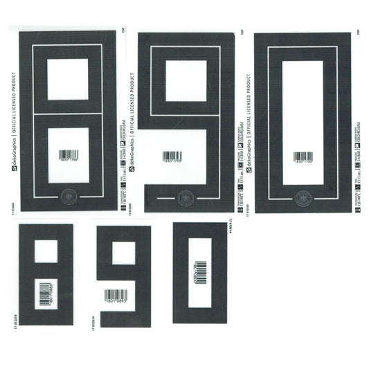 18-19 Germany Home Adults Front and Back Number Sets (150mm and 260mm)