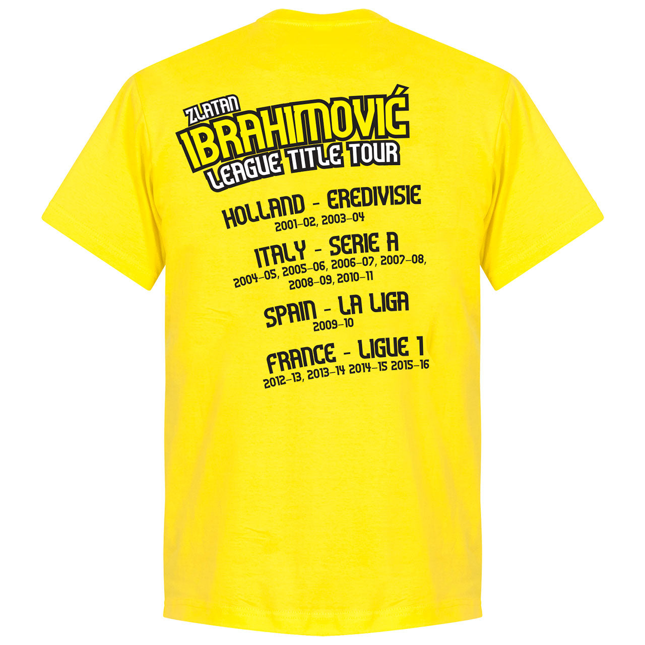 Zlatan Ibrahimovic Tour T-Shirt - Yellow