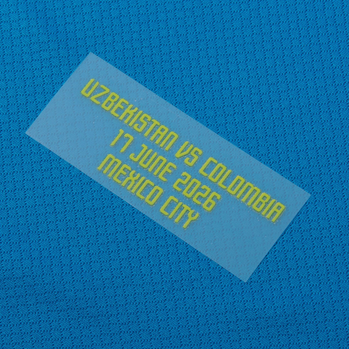 adidas Colombia Away Shirt incl. FIFA 2026 Sleeve Patch & Uzbekistan vs Colombia Official World Cup Transfer