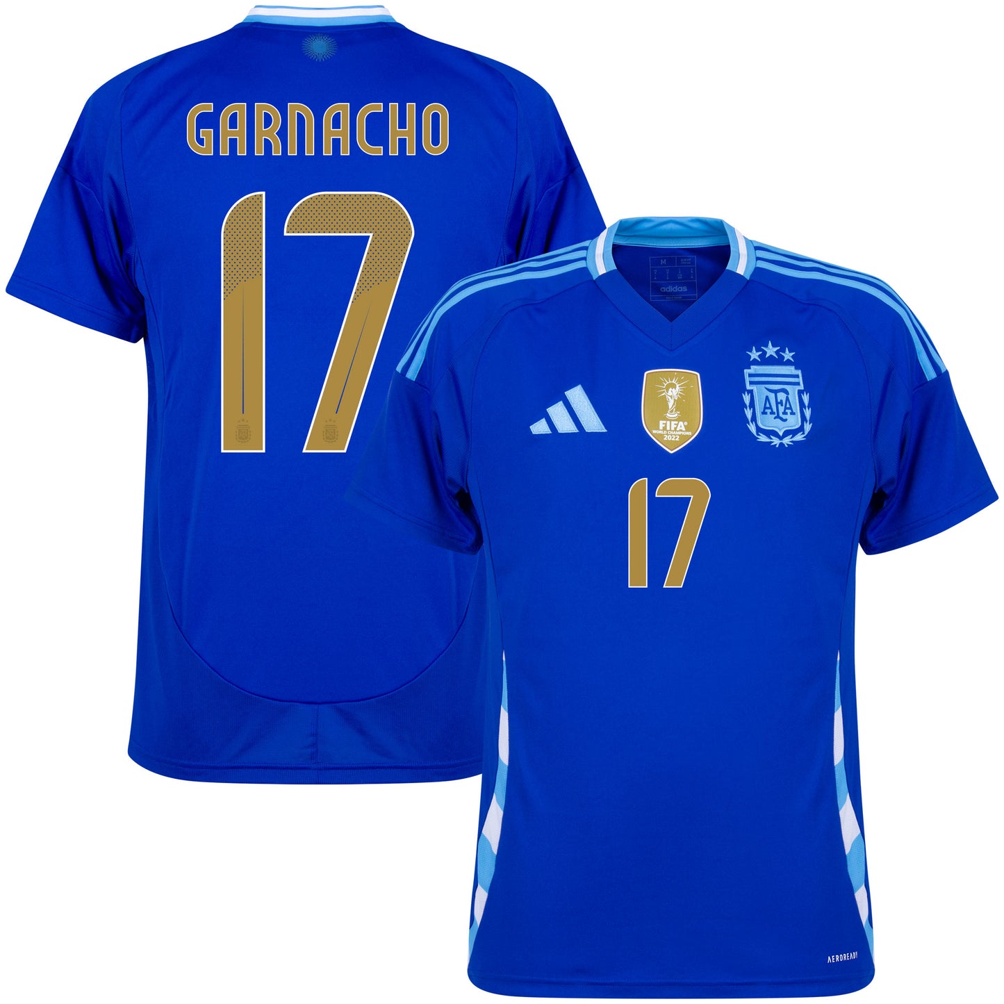 adidas Argentina Away Garnacho 17 Shirt 2024-2025 (Official Printing)