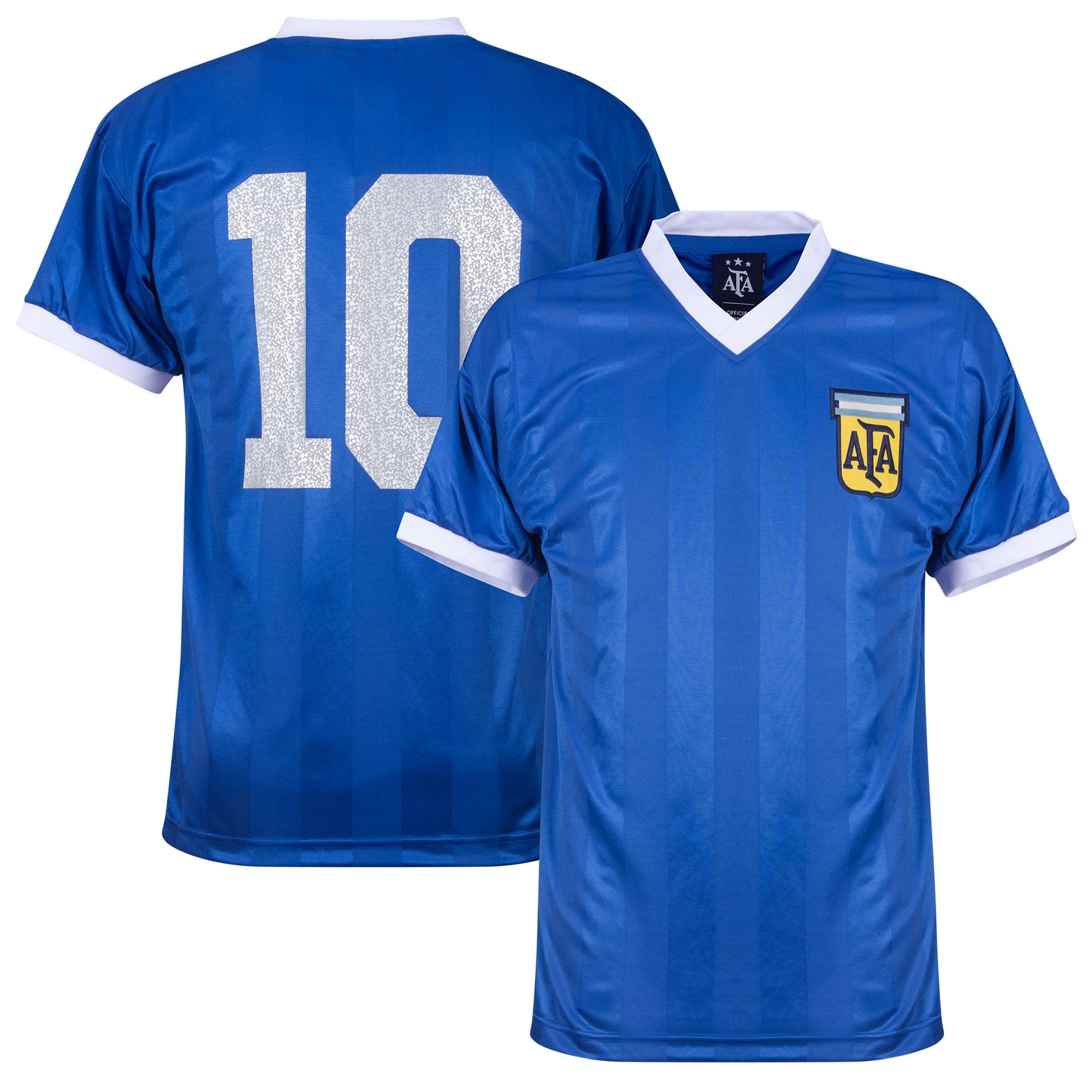 Score Draw Argentina Away WC QF Retro No.10 Shirt 1986