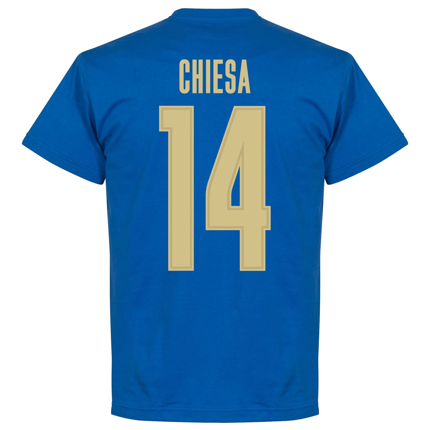 Italy Chiesa 14 Team T-shirt - Royal
