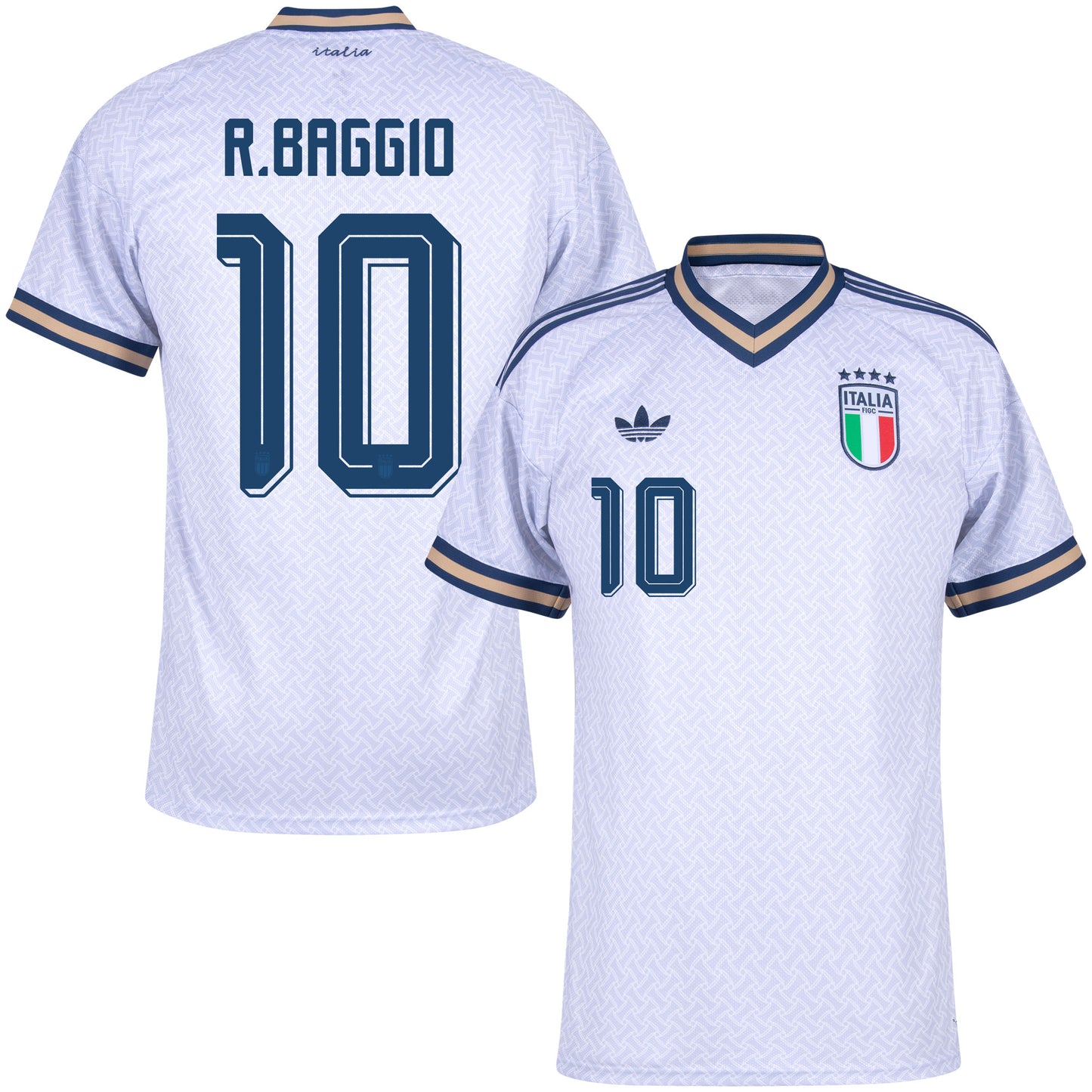 adidas Italy Away R. Baggio 10 Shirt 2026-2027 (Official Printing)