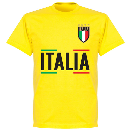 Italy Team T-shirt - Lemon Yellow