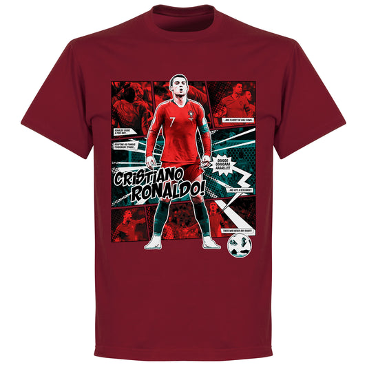 Ronaldo Comic T-Shirt - Chilli Red