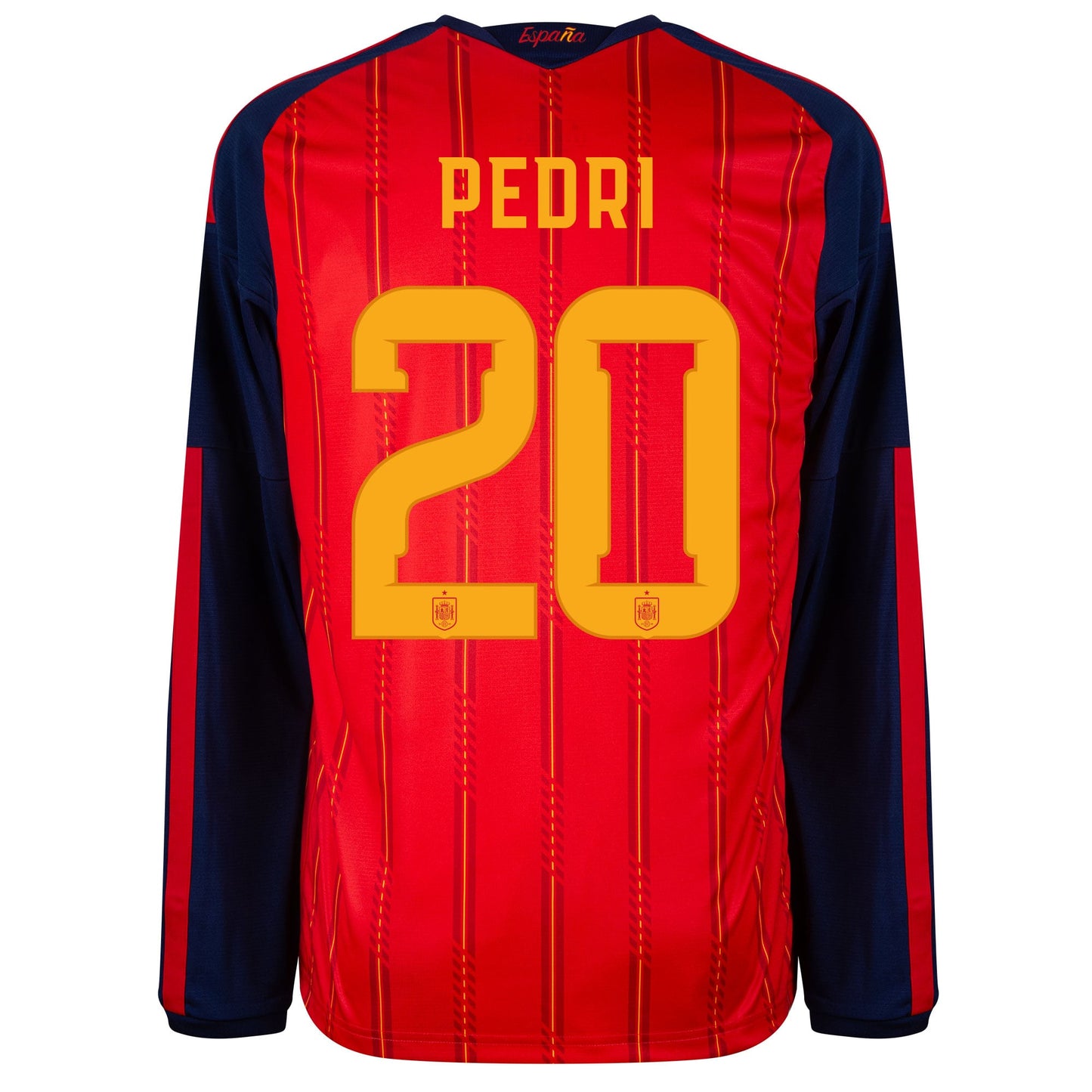 adidas Spain Home L/S Pedri 20 Shirt 2026-2027 (Official Printing)