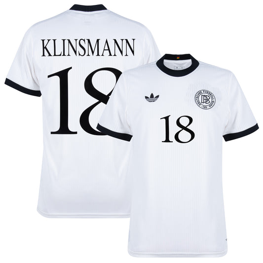 adidas Germany 125th Anniversary Klinsmann 18 Shirt (1996 Legend Flock Printing)
