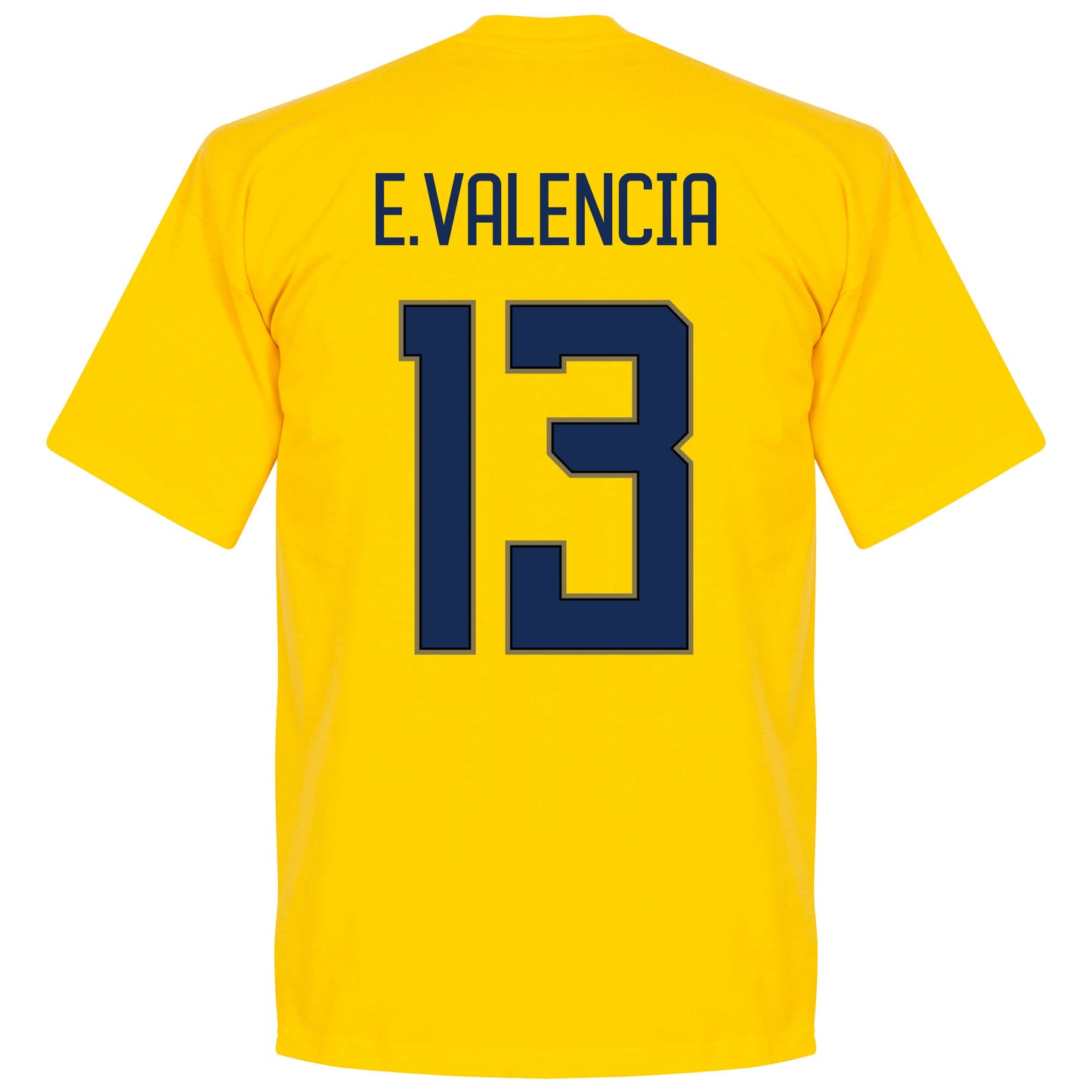 Ecuador E.Valencia 13 Team T-shirt - Yellow