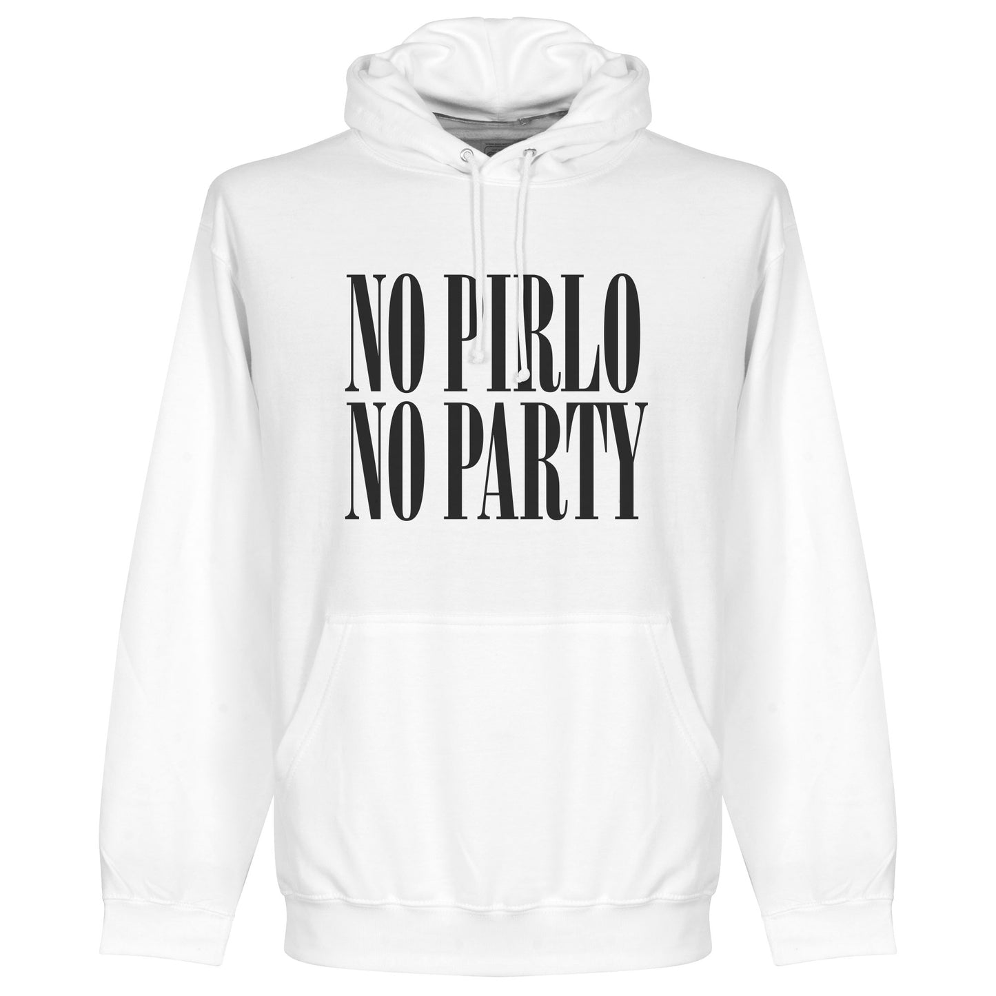 No Pirlo No Party Hoodie - White