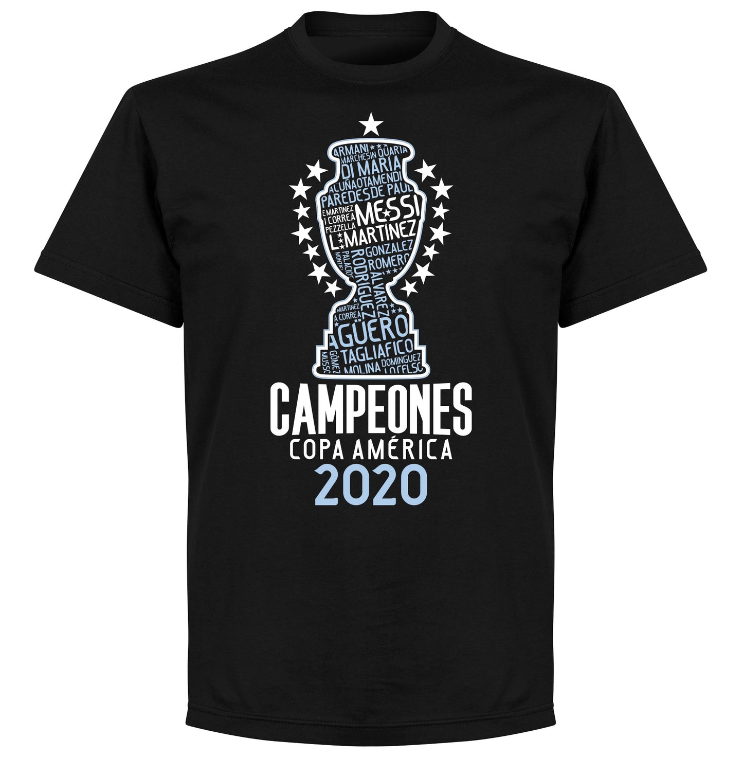 Argentina 2021 Copa America Champions Di Maria KIDS T-shirt - Black