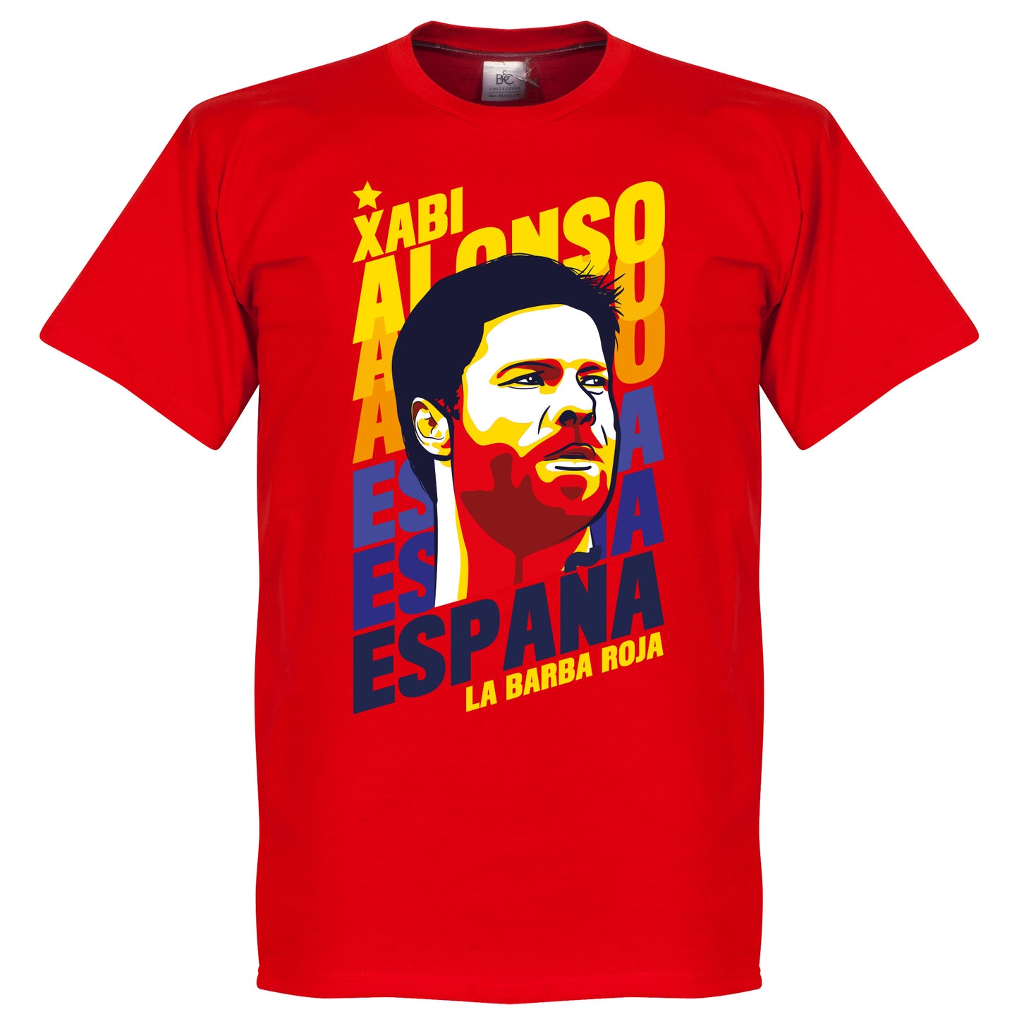 Xabi Alonso Portrait T-shirt - Red