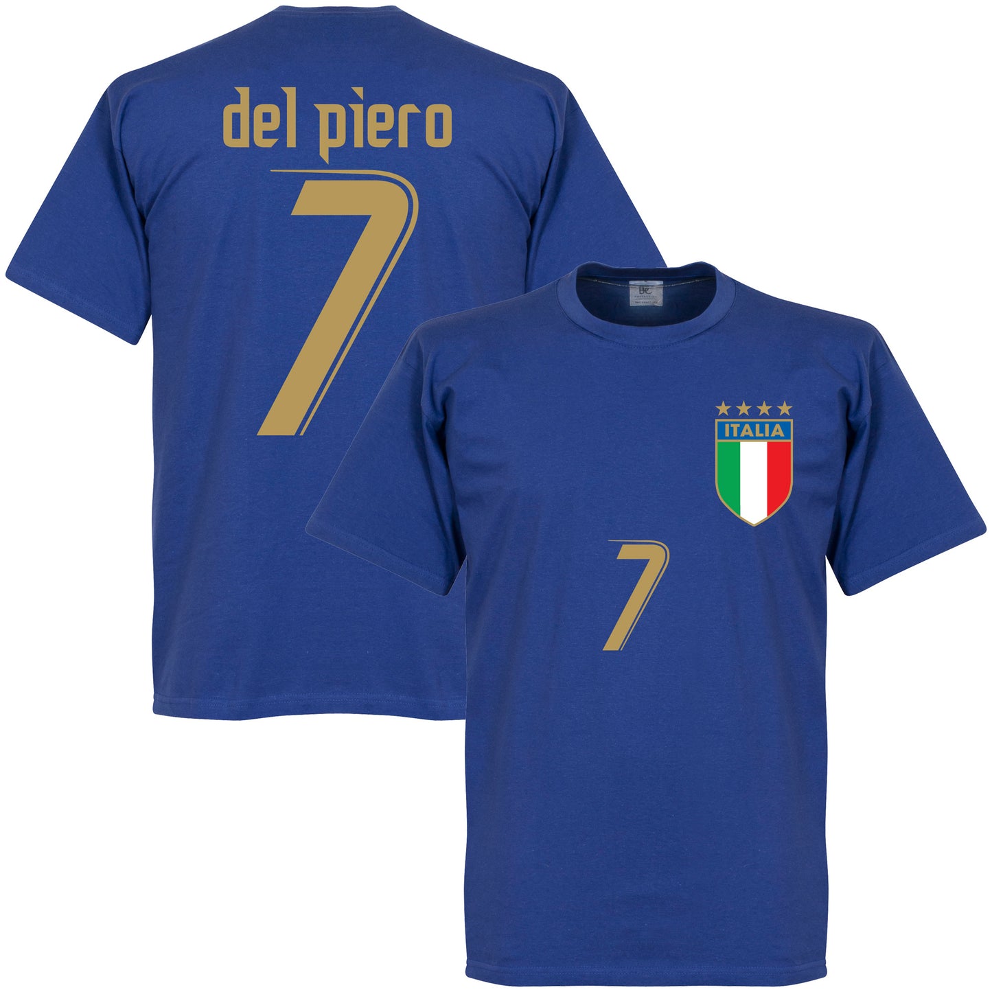2006 Italy Del Piero 7 KIDS T-Shirt - Royal
