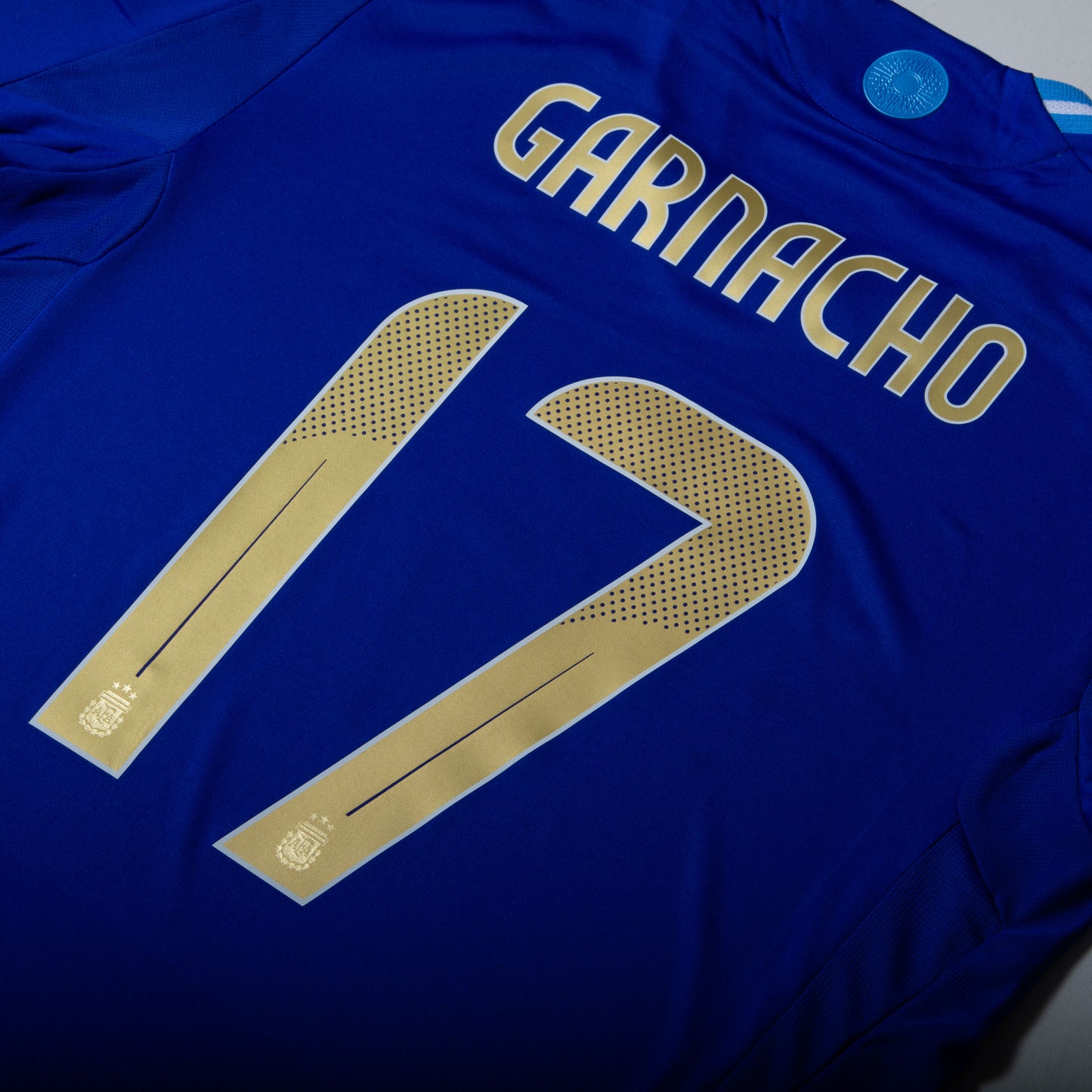 adidas Argentina Away Authentic Garnacho 17 Shirt 2024-2025 (Official Printing)