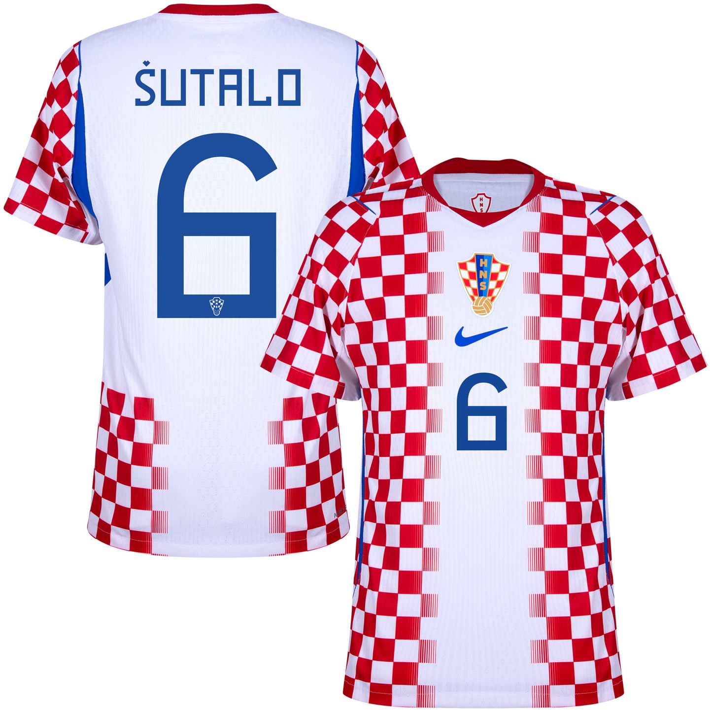 Nike Croatia Aero-Fit Match Home Sutalo 6 Shirt 2026 (Official Printing)