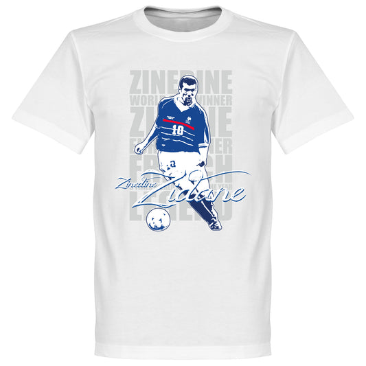 Zinedine Zidane Legend T-shirt -White