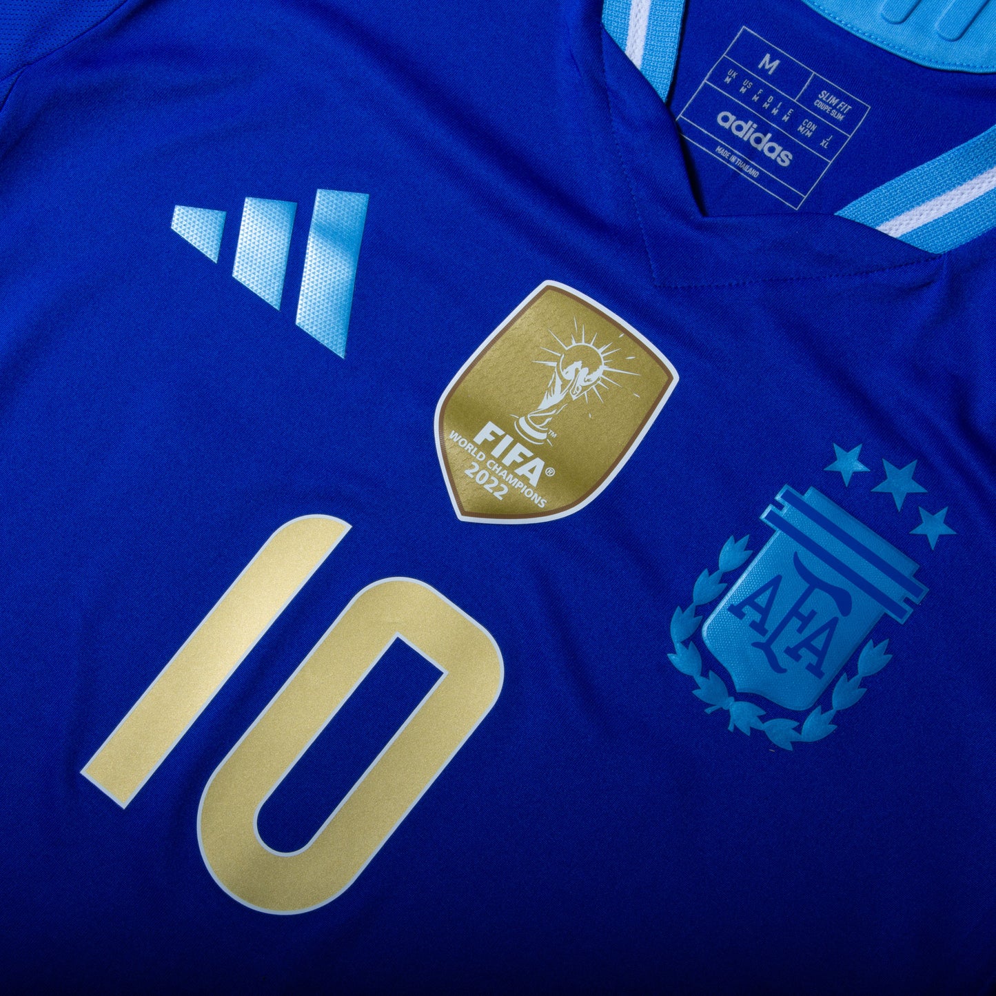 adidas Argentina Away Authentic Messi 10 Shirt 2024-2025 (Official Printing)