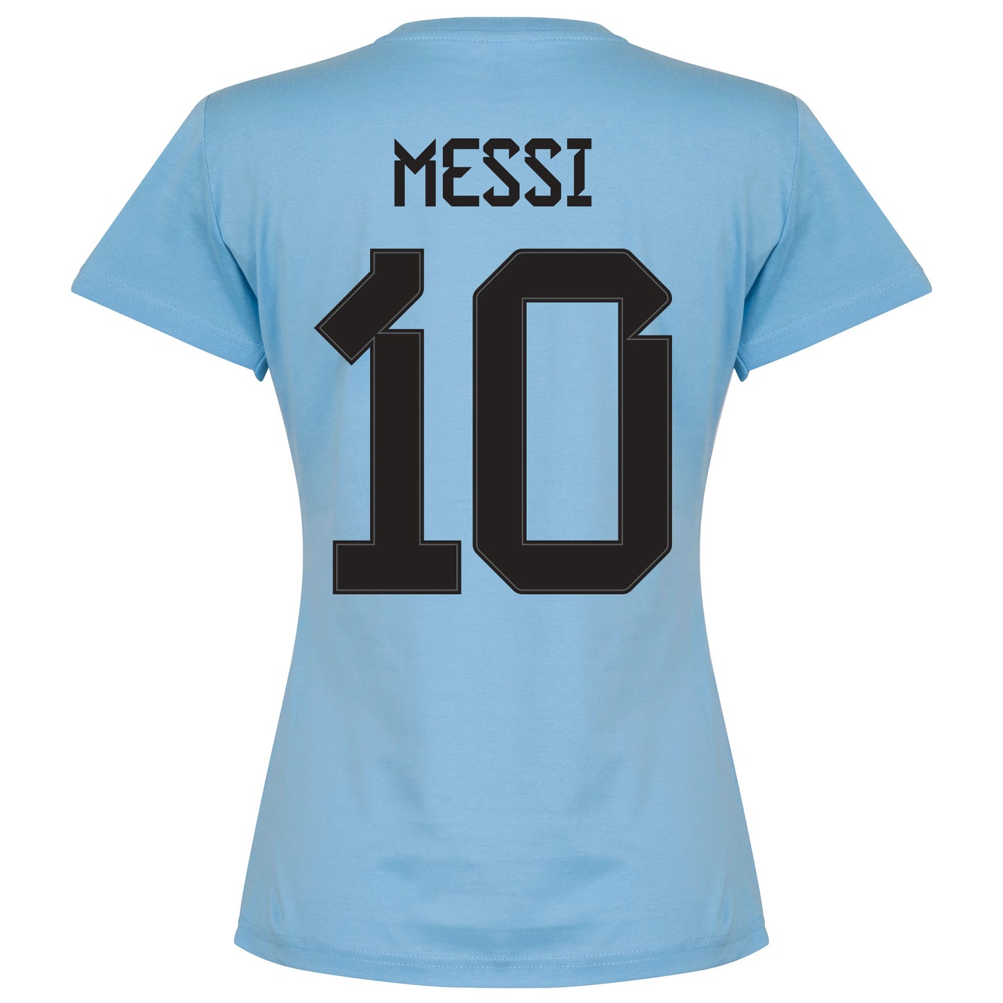 Argentina Messi 10 Team Womens T-shirt - Sky Blue
