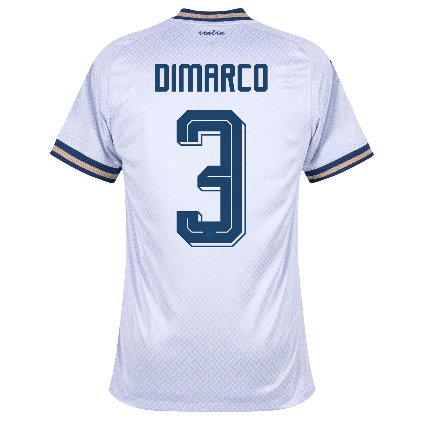 adidas Italy Authentic Away Dimarco 3 Shirt 2026-2027 (Official Printing)