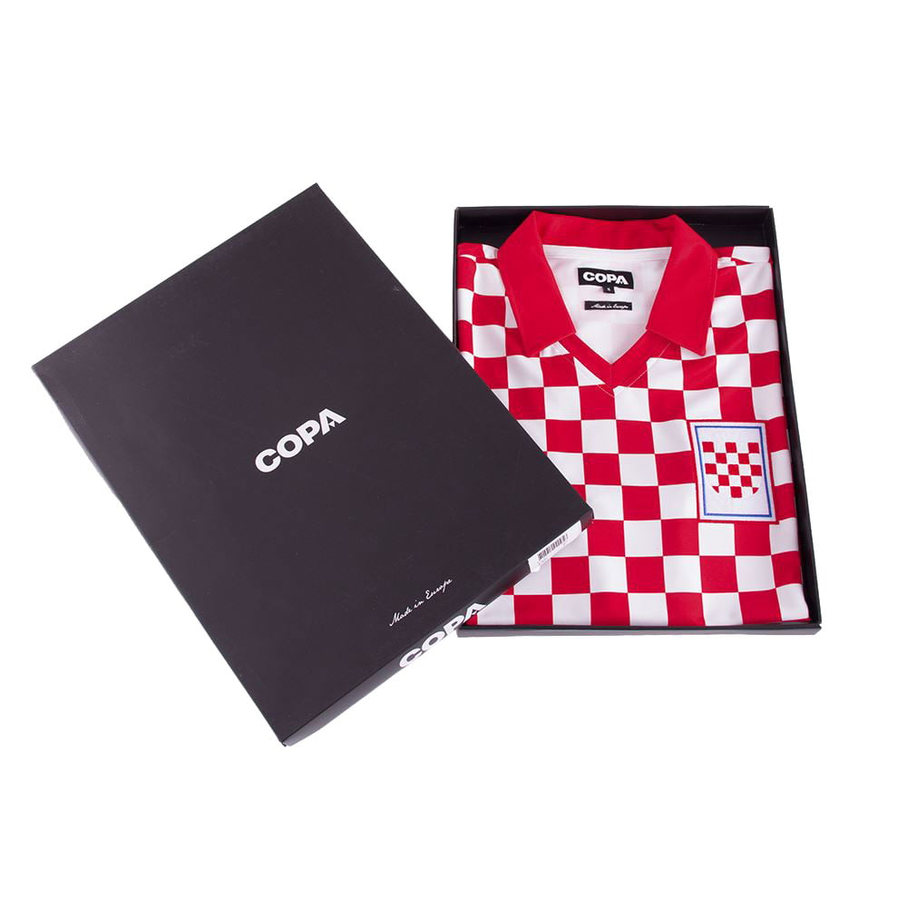 Copa Croatia Home Boban 10 Retro Shirt 1991-1992 (Retro Flock Printing)