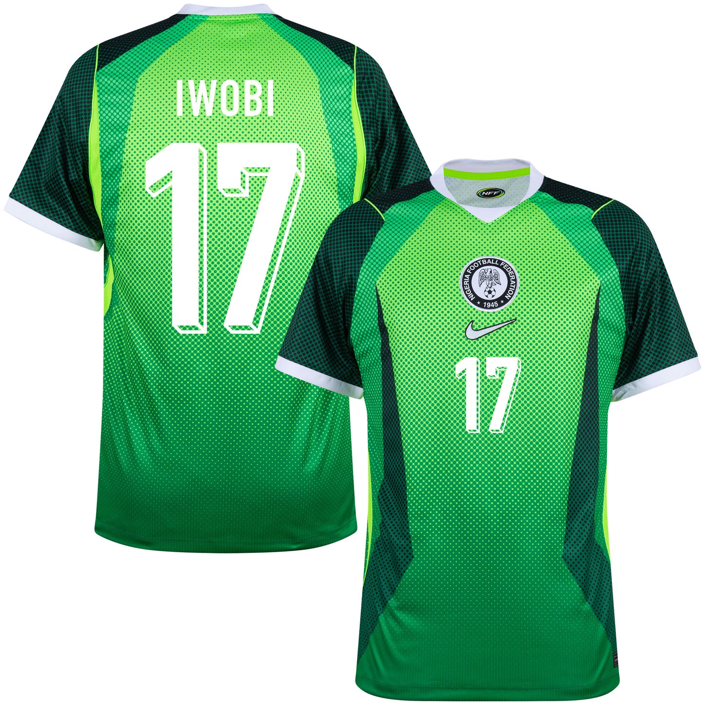 Nike Nigeria Home Iwobi 17 Shirt 2026-2027 (Fan Style Printing)