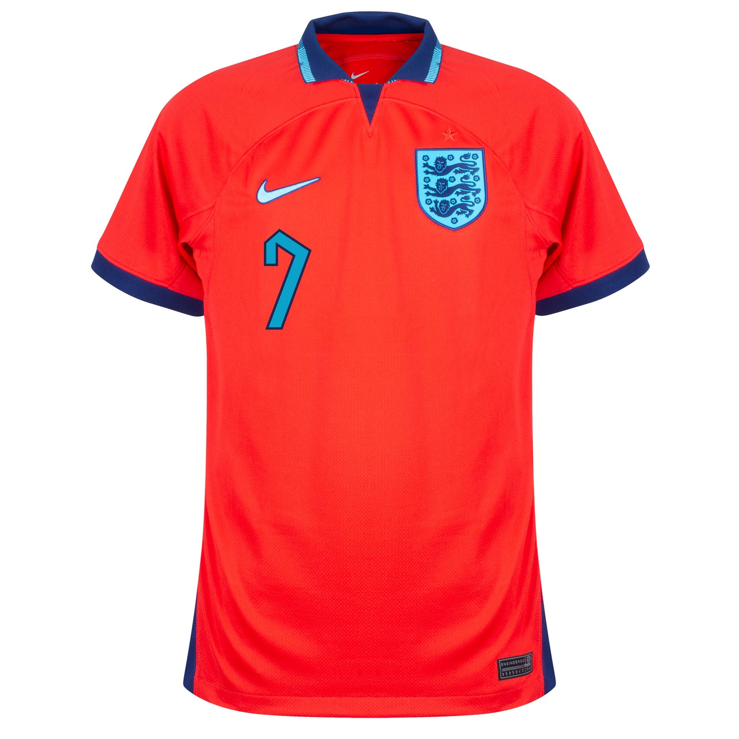 Nike England Away Grealish 7 Shirt 2022-2023 (Official Printing)