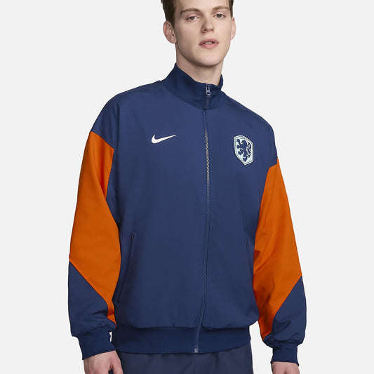 Nike Holland Dri-Fit Strike Anthem Jacket - Blue Void/Safety Orange/White - 2024-2025