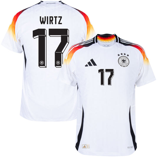 adidas Germany Authentic Home Wirtz 17 Shirt 2024-2025 (Official Printing)