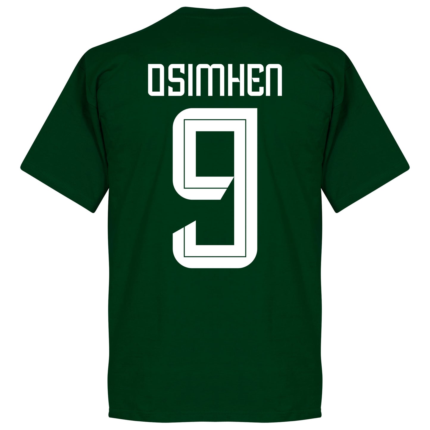 Nigeria Team Osimhen 9 T-shirt - Bottle Green