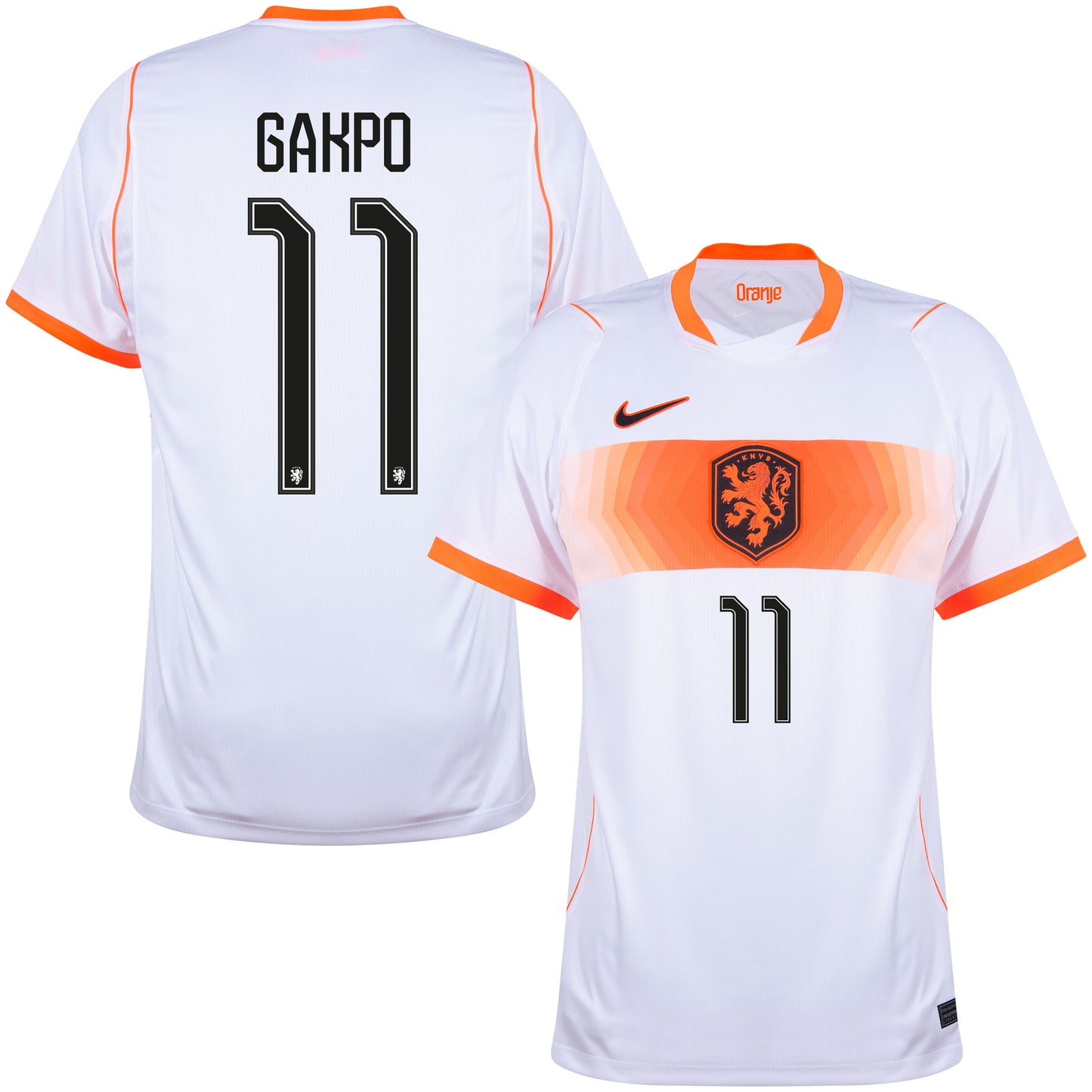 Nike Holland Away Gakpo 11 Shirt 2026-2027 (Official Printing)