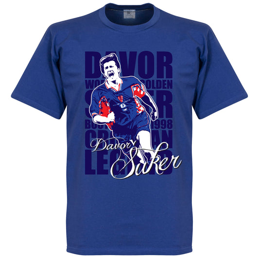 Davor Suker Legend T-shirt - Royal