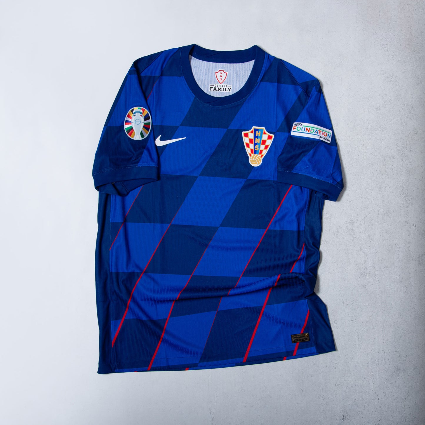 Nike Croatia Away Dri-Fit ADV Match Shirt 2024-2025 incl. Euro 2024 & Foundation Tournament Patches