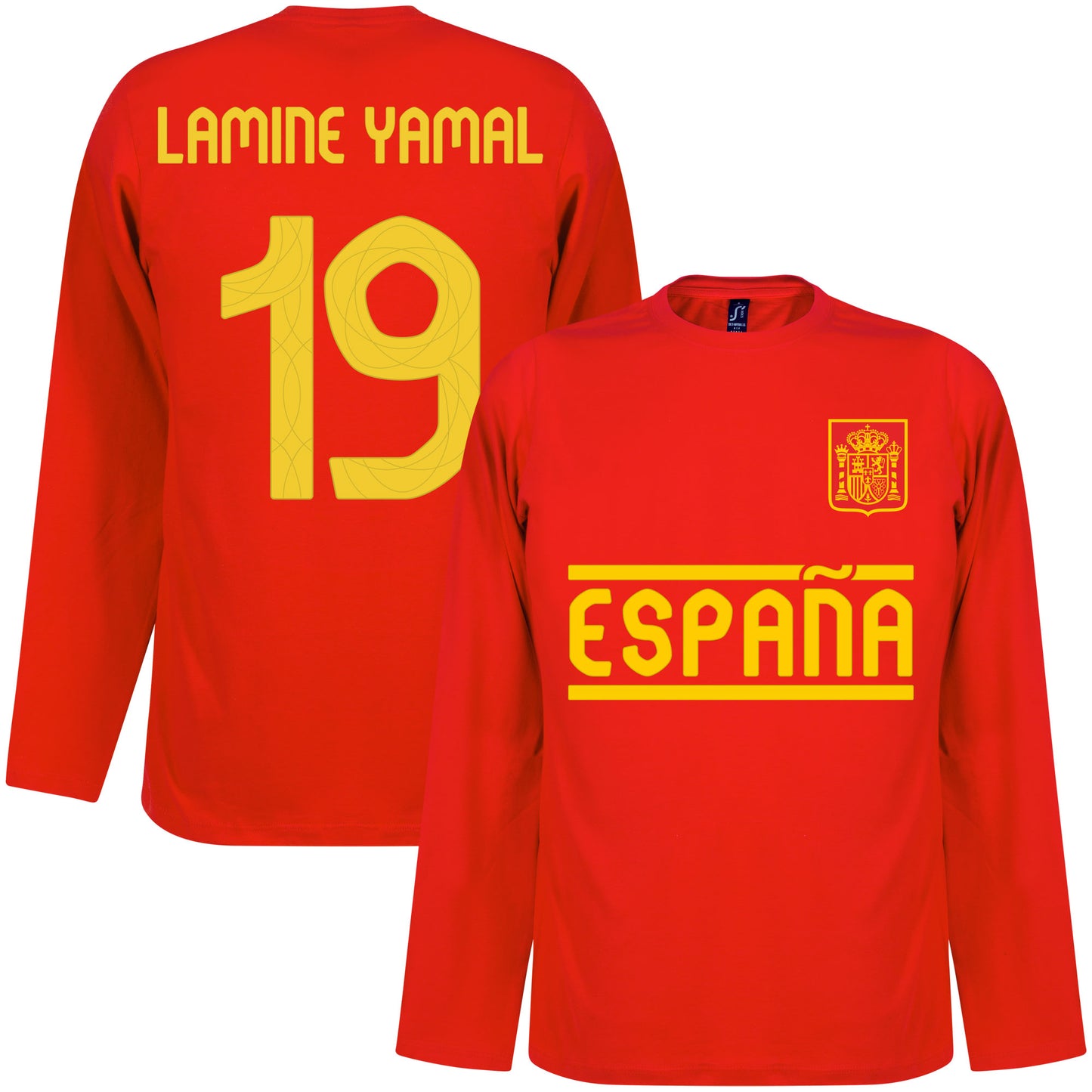 Spain 2024 Team Lamine Yamal 19 L/S T-shirt - Red