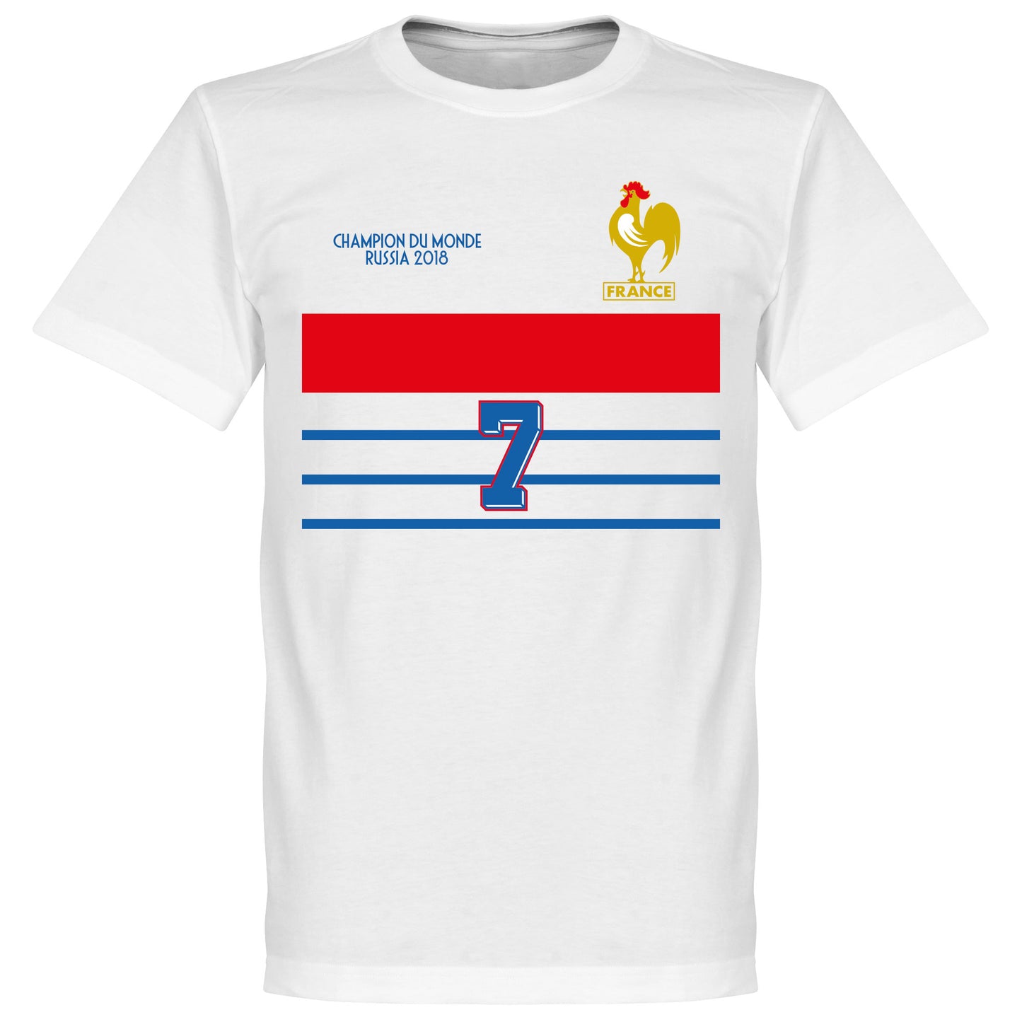 France Champions 98 Retro Deschamps 7 T-Shirt - White