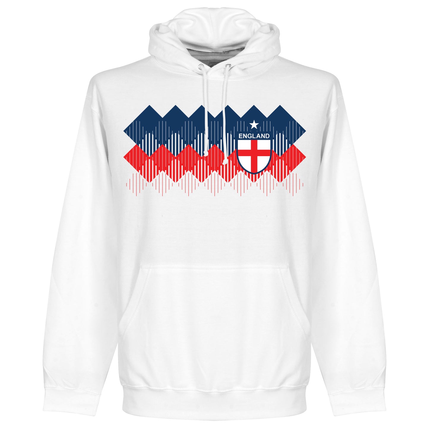England 2018 Pattern Kids Hoodie - White