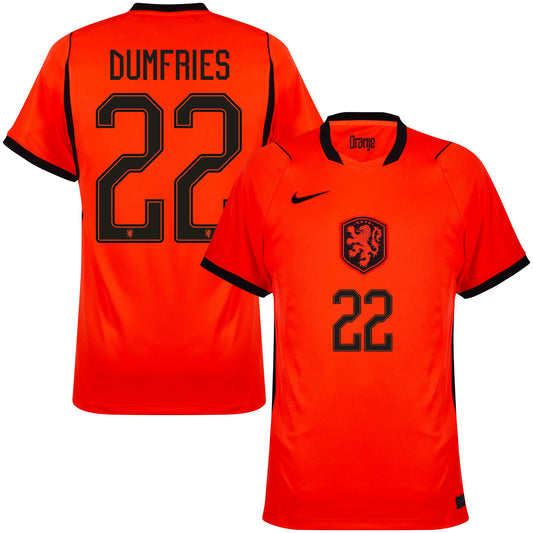 Nike Holland Home Dumfries 22 Shirt 2026-2027 (Official Printing)