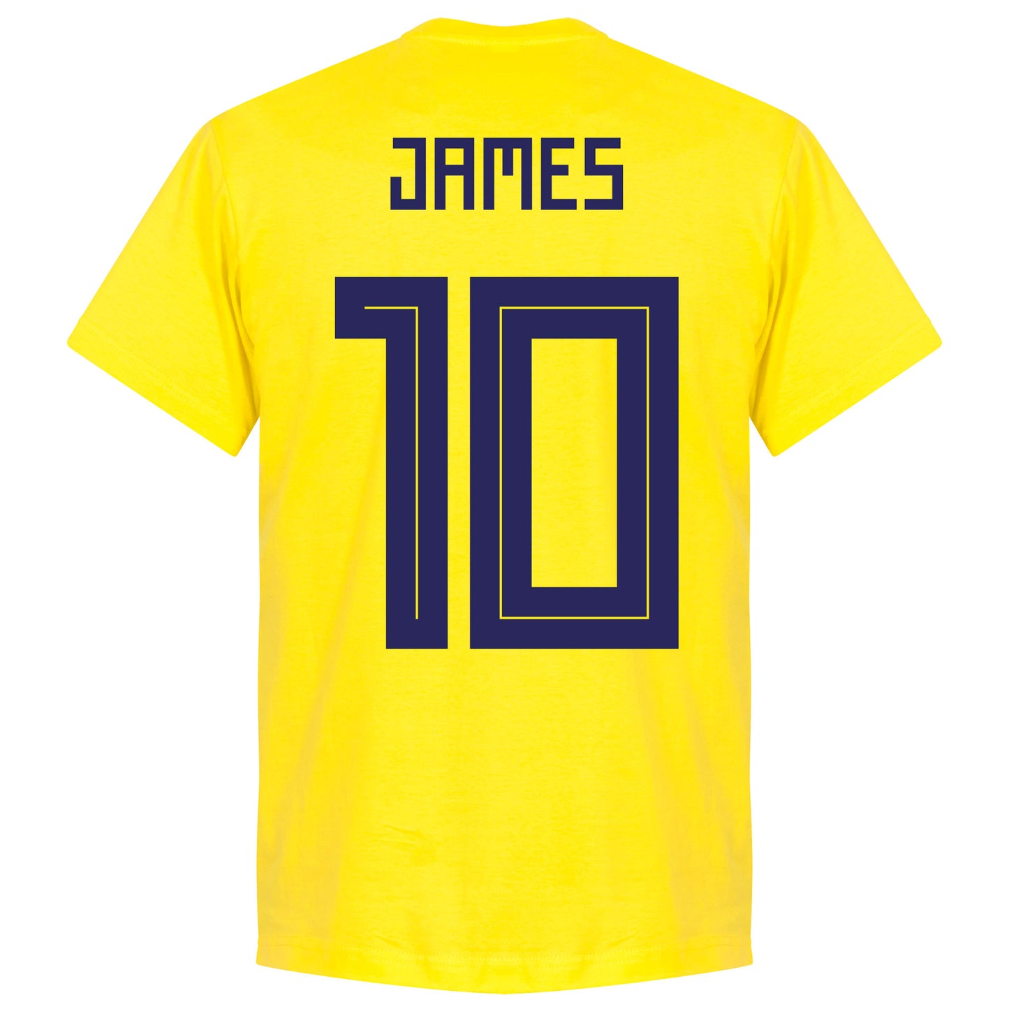 Colombia James 10 Team T-Shirt - Yellow