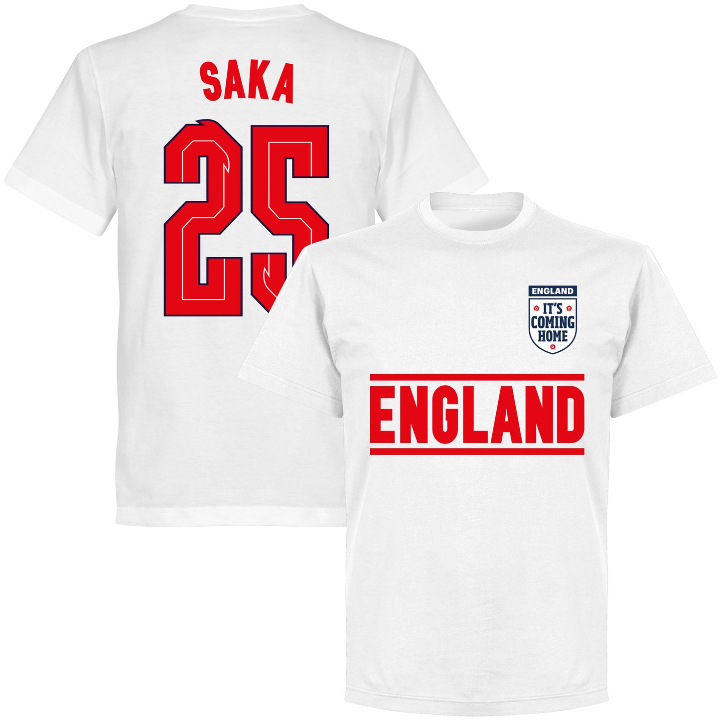 England Saka 25 Team T-shirt - White