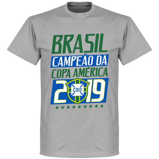 Brazil Campeao 2019 T-Shirt - Grey